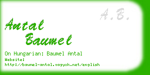 antal baumel business card